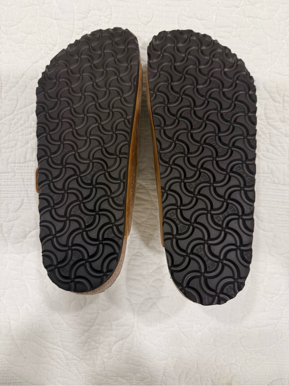 Birkenstock Men's Brown Leather Two-Strap Sandals - Picture 9 of 15